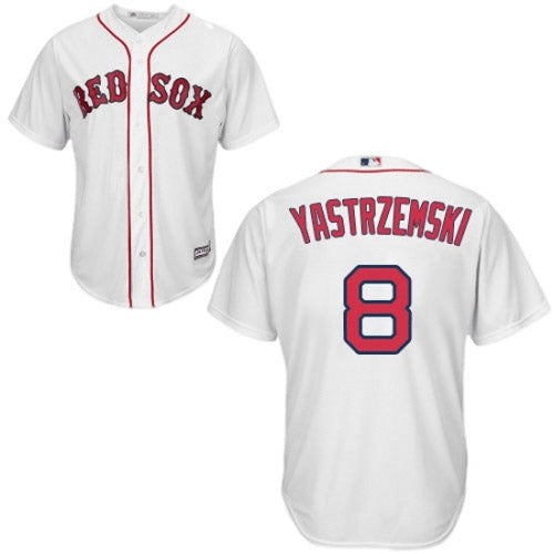 Men's Boston Red Sox Carl Yastrzemski Replica Home Jersey - White