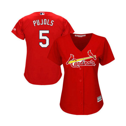 Women's St. Louis Cardinals Albert Pujols Replica Alternate Jersey - Red