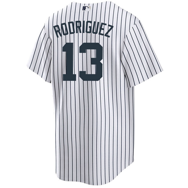 Men's New York Yankees Alex Rodriguez Player Name Replica Home Jersey - White
