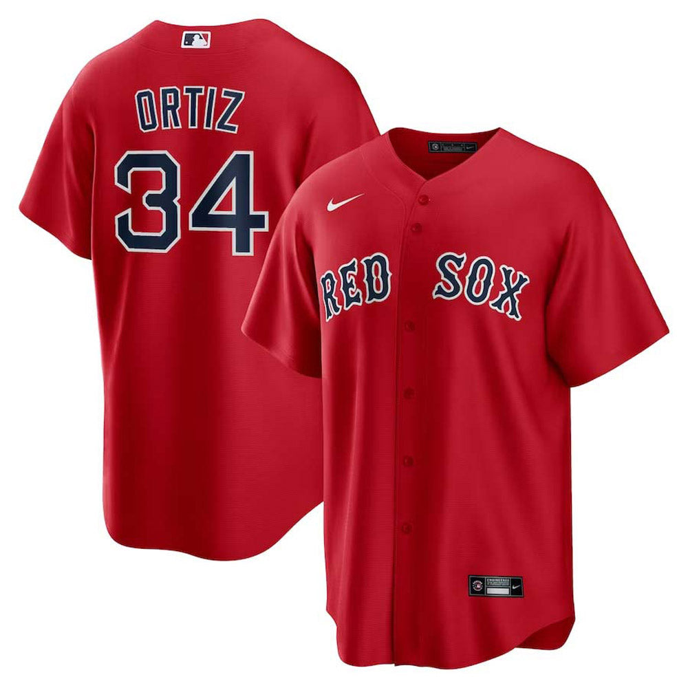 Men's Boston Red Sox David Ortiz Replica Alternate Jersey - Red
